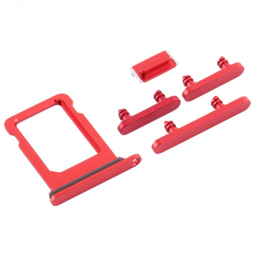 Plateau de la carte SIM + touches latérales pour iPhone 12 Mini (rouge) SH016R1586-04