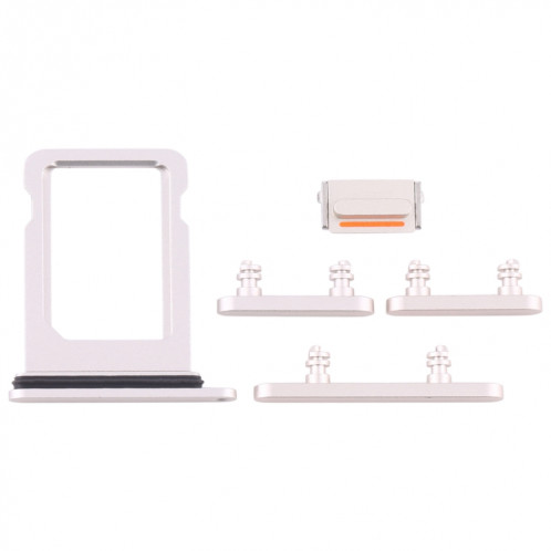 Plateau de la carte SIM + touches latérales pour iPhone 12 Mini (blanc) SH016W1123-04