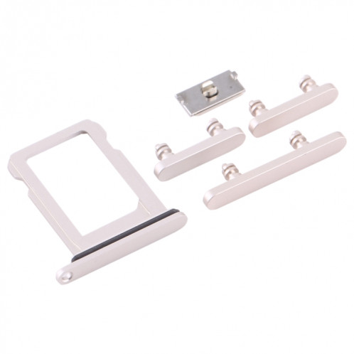 Plateau de la carte SIM + touches latérales pour iPhone 12 Mini (blanc) SH016W1123-04