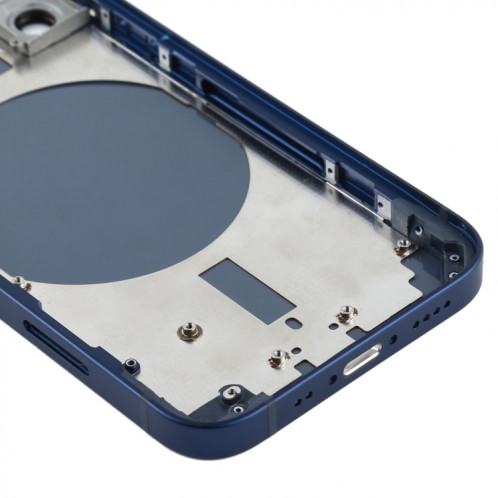 Couvercle arrière du boîtier avec plateau pour carte SIM, touches latérales et objectif de l'appareil photo pour iPhone 12 mini (bleu) SH45DL466-06