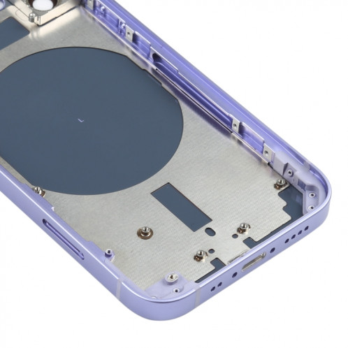 Couvercle de boîtier arrière avec plateau de carte SIM et lentille de la caméra pour iPhone 12 mini (violet) SH45PL1375-06