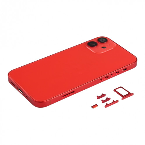 Couvercle de boîtier arrière avec plateau de carte SIM et lentille de caméra pour iPhone 12 mini (noir) SH45RL1621-06
