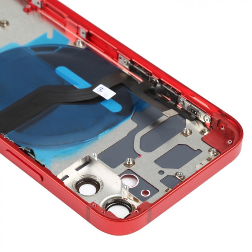 Couverture arrière de la batterie (avec touches latérales et plateau de carte et puissance + volume de câble Flex et module de charge sans fil) pour iPhone 12 mini SH50RL364-06