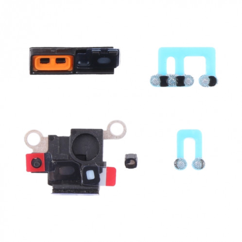 10 treillis anti-poussière en haut-parleur PCS avec cadre pour iPhone 12 mini (noir) SH030B960-04
