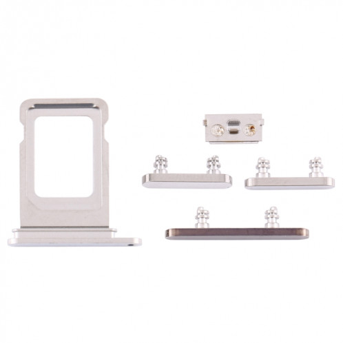 Plateau de la carte SIM + touches latérales pour iPhone 12 Pro Max (blanc) SH002W904-04