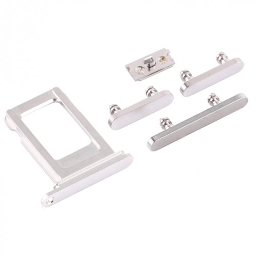 Plateau de la carte SIM + touches latérales pour iPhone 12 Pro Max (blanc) SH002W904-04