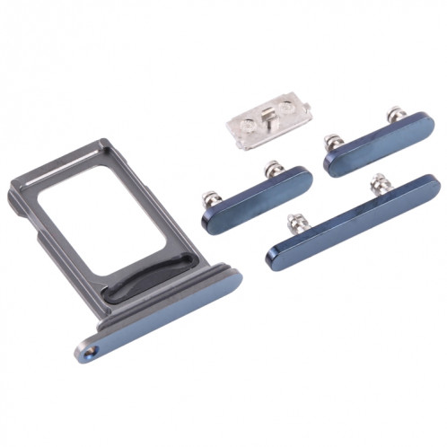 Plateau de la carte SIM + plateau de la carte SIM + touches latérales pour iPhone 12 Pro Max (bleu) SH003L498-04