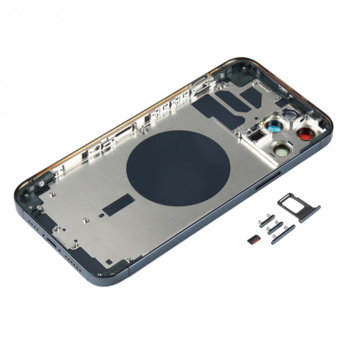 Couvercle de boîtier arrière avec plateau de carte SIM et lentilles de la caméra pour iPhone 12 Pro Max SH35LL894-06