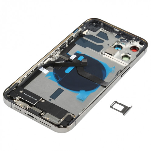 Ensemble de couvercle arrière de batterie (avec touches latérales et sonnerie de haut-parleur et moteur et objectif de caméra et plateau de carte et bouton d'alimentation + bouton de volume + port de charge et module SH37BL104-06