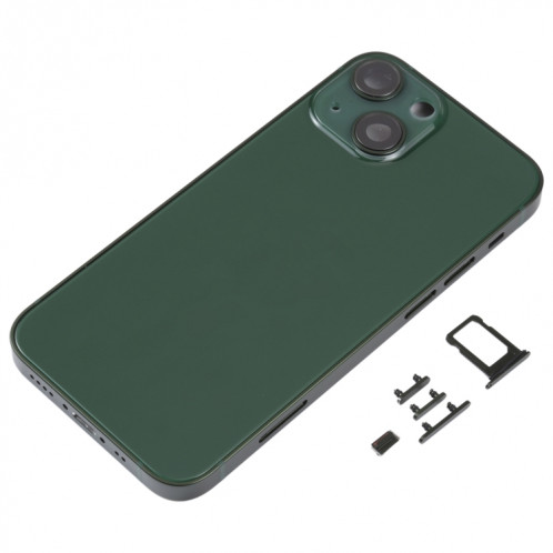 Coque arrière avec plateau pour carte SIM, touches latérales et objectif de l'appareil photo pour iPhone 13 Mini (vert) SH01GL623-06