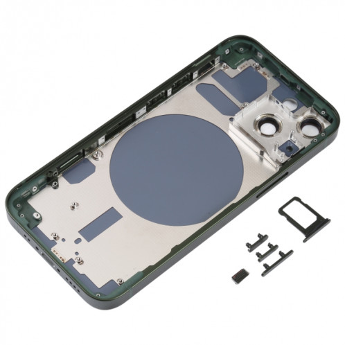 Coque arrière avec plateau pour carte SIM, touches latérales et objectif de l'appareil photo pour iPhone 13 Mini (vert) SH01GL623-06