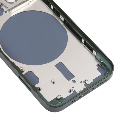 Coque arrière avec plateau pour carte SIM, touches latérales et objectif de l'appareil photo pour iPhone 13 Mini (vert) SH01GL623-06