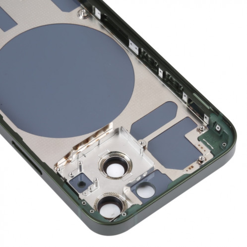 Coque arrière avec plateau pour carte SIM, touches latérales et objectif de l'appareil photo pour iPhone 13 Mini (vert) SH01GL623-06