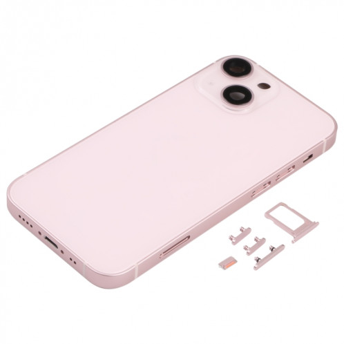 Couvercle de boîtier arrière avec plateau de carte SIM et clés de latération et objectif de caméra pour iPhone 13 mini SH01JL484-06
