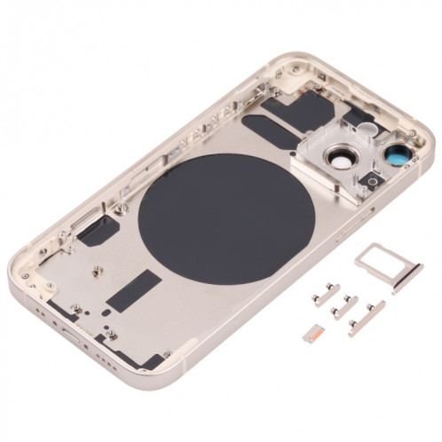Couvercle de boîtier arrière avec plateau de carte SIM et clés de latération et objectif de caméra pour iPhone 13 mini SH01WL243-06