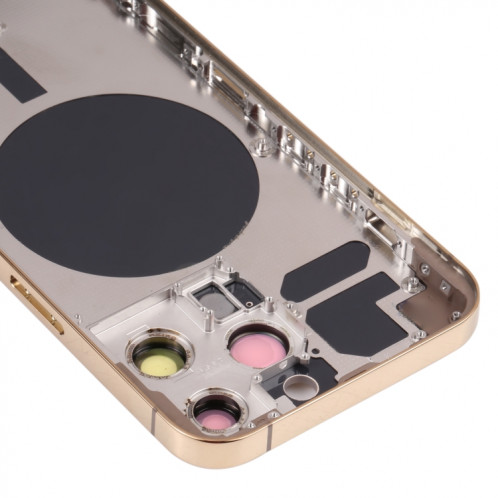 Couvercle de boîtier arrière avec plateau de carte SIM et lentille de la caméra pour iPhone 13 Pro (or) SH02JL1437-06