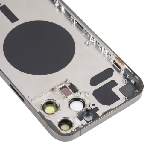 Coque arrière avec plateau pour carte SIM, touches latérales et objectif de l'appareil photo pour iPhone 13 Pro Max (noir) SH02BL1569-06
