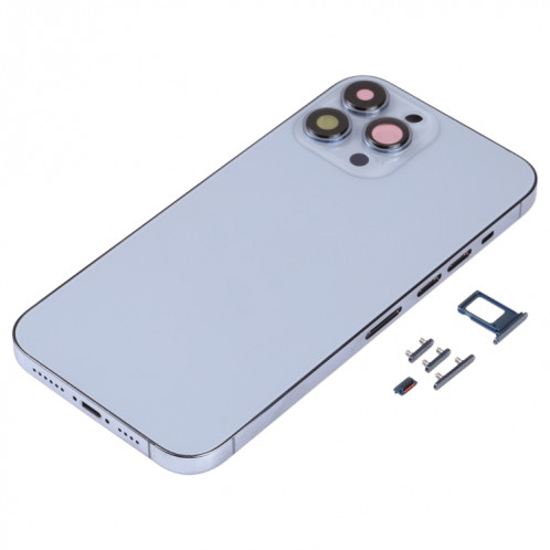 Couvercle de boîtier arrière avec plateau de carte SIM et lentille de la caméra pour iPhone 13 Pro Max SH02LL93-06