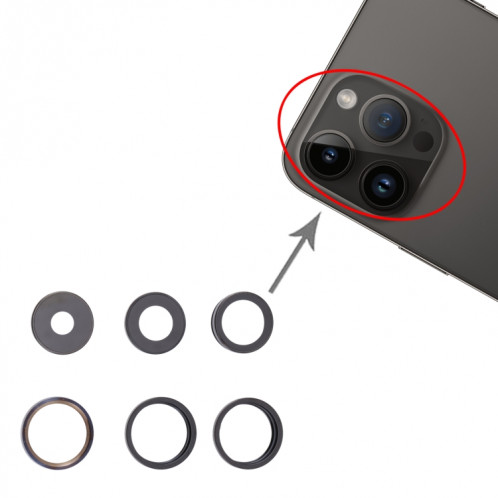 Pour iPhone 14 Pro Camera Lens Cover (Deep Purple) SH03DZ313-05