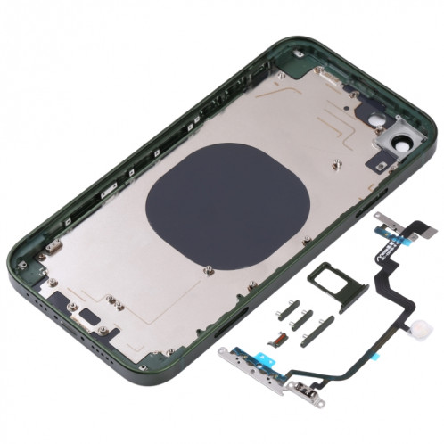 Coque arrière avec apparence imitation d'iP14 pour iPhone XR (vert) SH22GL289-06