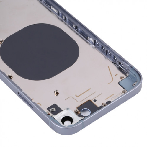 Coque arrière avec apparence imitation iP14 pour iPhone XR (bleu) SH22LL1384-06