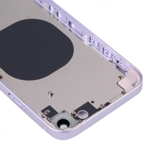 Coque arrière avec apparence imitation iP14 pour iPhone XR (violet) SH22PL822-06