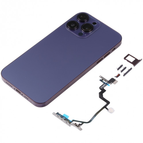 Coque arrière avec apparence imitation d'iP14 Pro pour iPhone XR (violet) SH23PL520-06