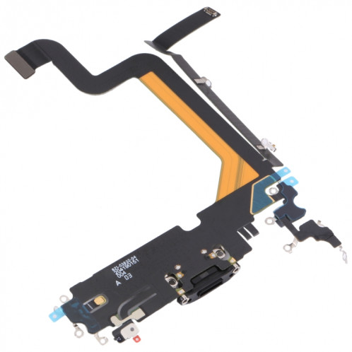 Pour iPhone 14 Pro Max câble flexible de port de charge d'origine (noir) SH025B1988-04