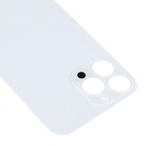 Couvercle de batterie arrière en verre pour grand trou de caméra de remplacement facile pour iPhone 14 Pro Max (blanc) SH40WL1336-06