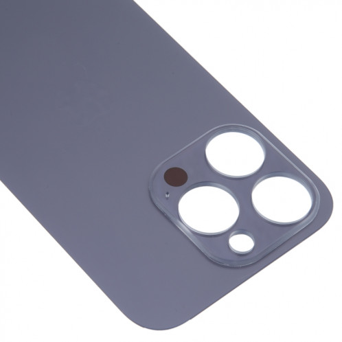 Couvercle de batterie arrière en verre pour grand trou de caméra de remplacement facile pour iPhone 14 Pro (violet) SH41PL1196-06