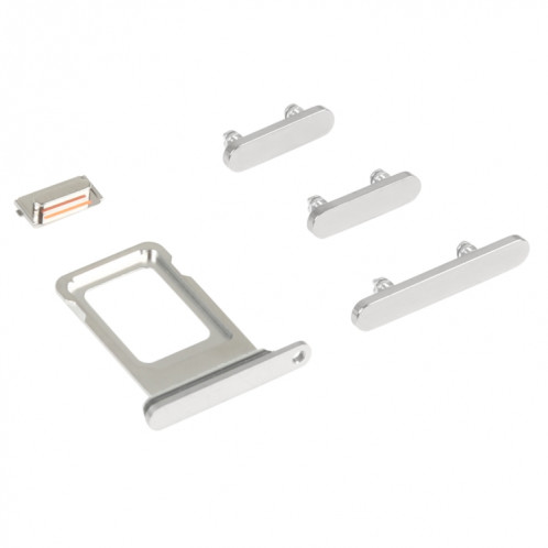 Tiroir carte SIM + Touches latérales pour iPhone 14 Pro Max (Argent) SH044S406-04