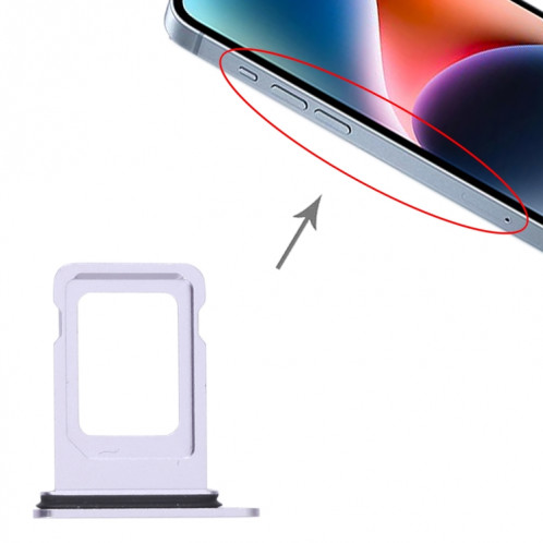 Tiroir carte SIM+SIM pour iPhone 14 (Violet) SH057P234-04