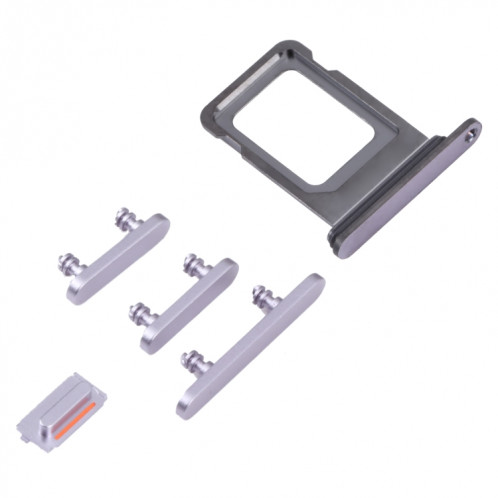 Plateau de carte SIM + plateau de carte SIM + touches latérales pour iPhone 14 Pro (Violet) SH060P1686-04