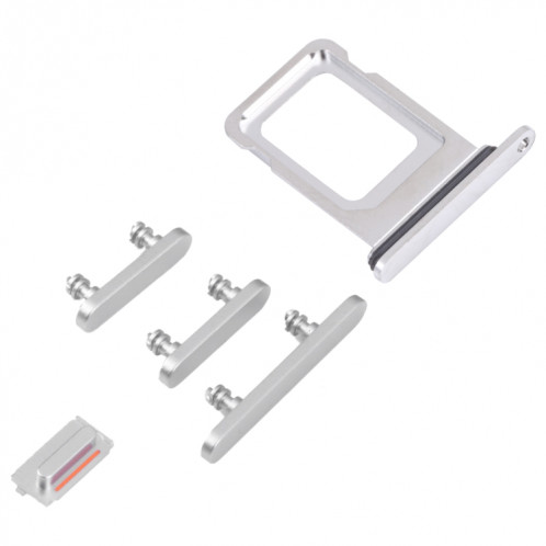 Plateau de carte SIM + plateau de carte SIM + touches latérales pour iPhone 14 Pro (Argent) SH060S807-04