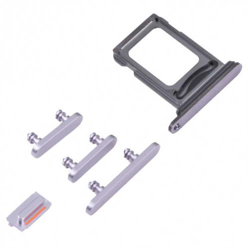 Plateau de carte SIM + plateau de carte SIM + touches latérales pour iPhone 14 Pro Max (Violet) SH061P25-04