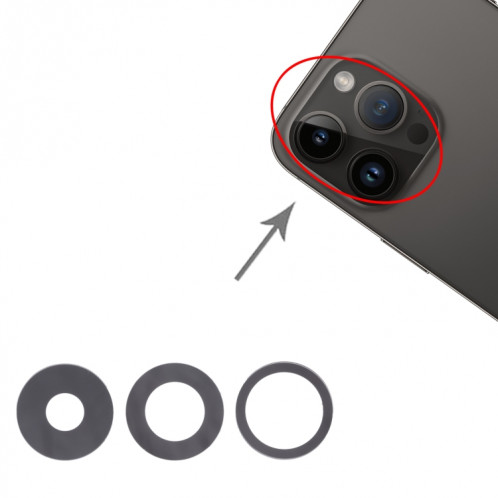 Pour objectif de caméra arrière iPhone 14 Pro Max / 14 Pro SH0085915-04