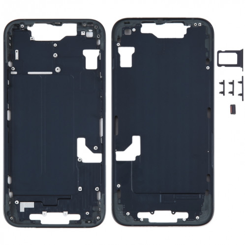 Pour iPhone 14 Cadre central avec touches latérales (Noir) SH096B1087-06