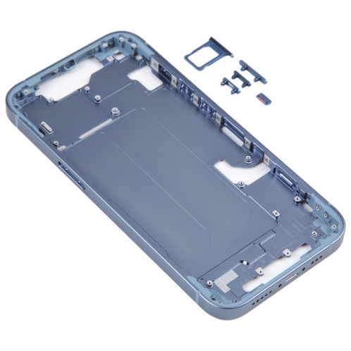 Pour iPhone 14 Cadre central avec touches latérales (Bleu) SH096L1657-06