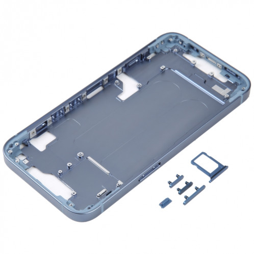 Pour iPhone 14 Cadre central avec touches latérales (Bleu) SH096L1657-06