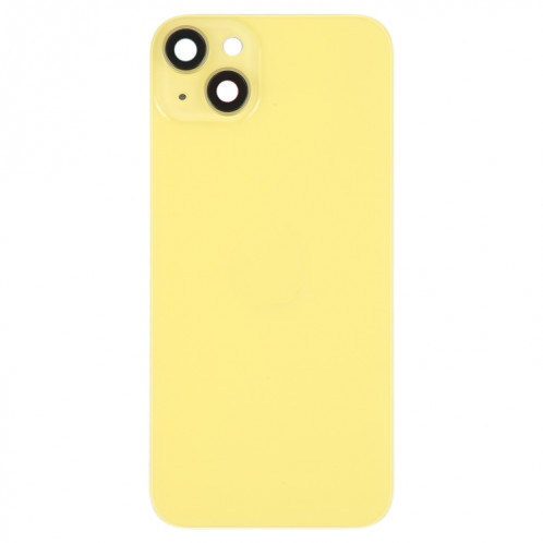 Coque arrière de batterie en verre avec support pour iPhone 14 Plus (jaune) SH12YL1005-06