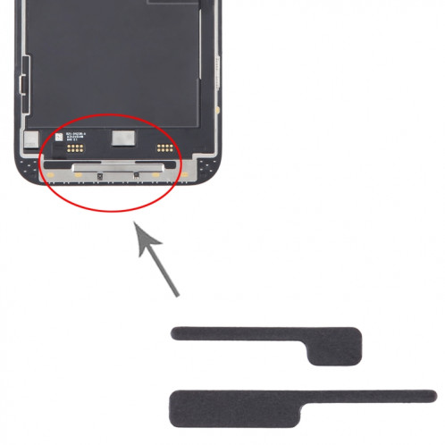 100/ensemble pour iPhone 14 Pro Max LCD support éponge mousse tampons SH012529-05