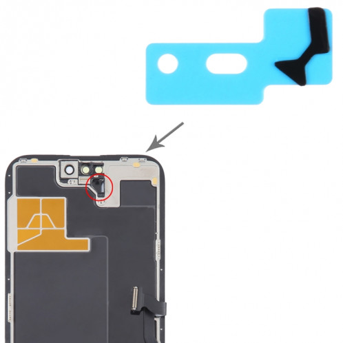 100/Set Autocollants Adhésifs Capteur Pour iPhone 14 Pro Max / 14 Pro SH01301759-05