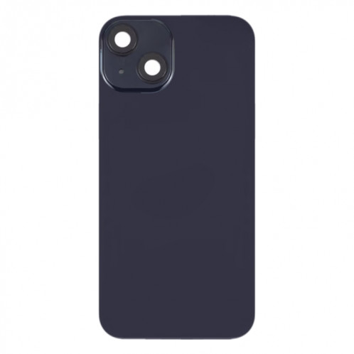For iPhone 14 Plus Glass Battery Back Cover with Flash Bracket + Wireless Charging Module(Black) SH20BL748-07