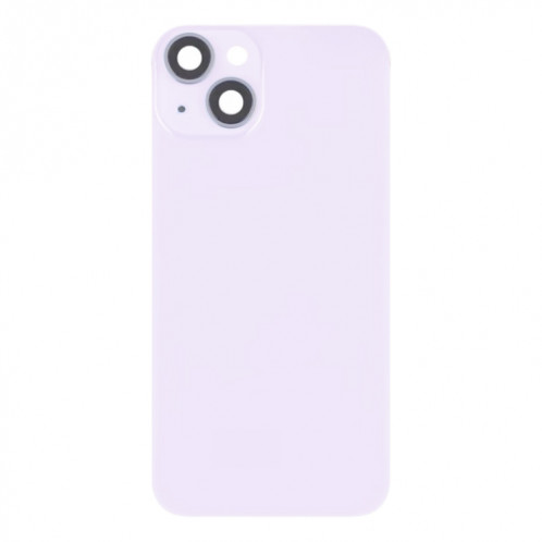Pour iPhone 14 Plus Couvercle arrière de batterie en verre avec support de flash + module de chargement sans fil (violet) SH20PL1850-07