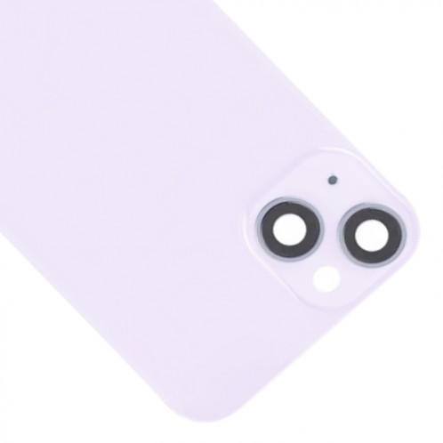 Pour iPhone 14 Plus Couvercle arrière de batterie en verre avec support de flash + module de chargement sans fil (violet) SH20PL1850-07