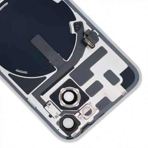 Pour iPhone 14 Plus Couvercle arrière de batterie en verre avec support de flash + module de chargement sans fil (violet) SH20PL1850-07