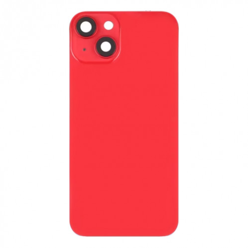 Pour iPhone 14 Plus Couvercle arrière de la batterie en verre avec support flash + module de charge sans fil (rouge) SH20RL1173-07
