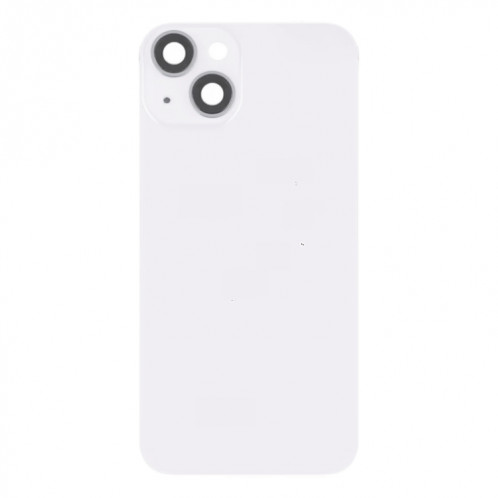 Pour iPhone 14 Plus Couvercle arrière de batterie en verre avec support de flash + module de chargement sans fil (blanc) SH20WL77-07