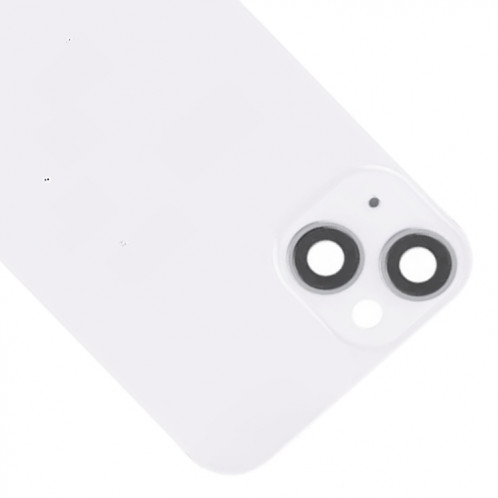 Pour iPhone 14 Plus Couvercle arrière de batterie en verre avec support de flash + module de chargement sans fil (blanc) SH20WL77-07