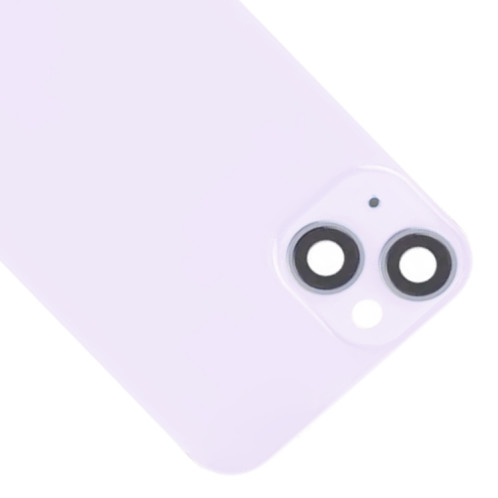 Pour iPhone 14 Couvercle arrière de batterie en verre avec support de flash + module de chargement sans fil (violet) SH20PL1258-07